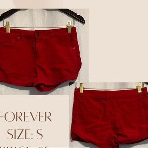 Forever 21 - red summer shorts. Super soft shorts.